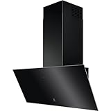 Electrolux LFV439K Campana Extractora Decorativa, Serie 700, 60 cm, 3 Niveles de Potencia + Intensiva, Conexión Hob2Hood, Filtro Antigrasa, Luces LED, Negro, Clase C