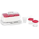 Tefal Multidelices Express YG660132 - Yogurtera Eléctrica con 5 Programas y Función Exprés de 4 Horas, Incluye 6 Vasos Yogurtera con Tapa, Bandeja y Libro de Recetas, para Hacer Yogures Artesanos