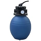 vidaXL Filtro de Arena Piscina con Válvula de 4 Posiciones Filtrar Purificar Agua Claro Limpiador Dispositivo Equipamiento Bomba Azul