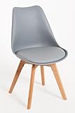 Regalos Miguel - Packs Sillas Comedor - Pack 4 Sillas Synk Basic - Gris Claro