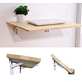 Mesa Plegable Pared Mesa Cocina Plegable Mesa Plegable Escritorio para Computadora Montado En La Pared Mesa Plegable De Madera Montada En La Pared Mesa Abatible Ahorro De Espacio 17 Tamaños