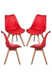 Regalos Miguel - Packs Sillas Comedor - Pack 4 Sillas Synk Basic - Rojo