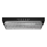 Campana extractora,Campana extractora de cocina de acero inoxidable inclinada,Motores de 800W y dos ventiladores ajustables de 3 niveles,Luces LED,Control táctil