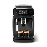 Philips Serie 2200 Cafetera Superautomática - Espumador de Leche Clásico, Pantalla Táctil Intuitiva, Café de Calidad, Uso y Limpieza sin Esfuerzo, Negro Mate (EP2220/10)