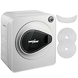 Green Blue GB405 Secadora de Ropa hasta 3kg | Secadora Eléctrica 830W de Evacuación | Independiente o de Pared Cinco Programas de Secado (Secadora GB405 + 1x Filtro)
