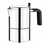 BRA Bali Cafetera Italiana Acero Inoxidable, 14 Tazas