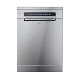 Candy Rápido CF 5C7F1X, Lavavajillas 60 cm, 15 Servicios, Digital, WIFI, 8 Programas, Motor Inverter, Inicio Diferido 1-23H, Indicador Sal y Abrillantador, Tercera Bandeja, 47DB, Inox