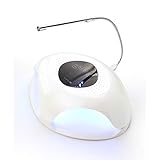 Lámpara LED para uñas, Fototerapia inteligente Máquina de uñas 60 W Modo indoloro 30 Cuentas de lámpara Manos con horneado Viene con ventilador de refrigeración