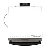 Cata Extractor de Cocina Silencioso Professional 750 Gran Extracción Gran Potencia 105W Fácil Instalación Incluye Filtro Metálico Color Blanco