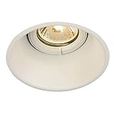 Slv Blanco Horn-T/Foco, luz de inundación, proyector Techo, luminaria empotrable led, iluminación de Interior / GU10 50 W, 25 W