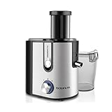 Taurus - Licuadora Eléctrica Liquafruits Pro Compact 600W | 2 Velocidades | Boca Ancha 65mm | Filtro Inox Extraíble | Compacta | Acero Inoxidable | Antigoteo | Jarra 350ml | Depósito 1.2L | Gris