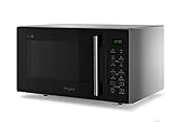 Whirlpool - Horno microondas MWP 253 SB Cook 25, cavidad de 25 L, color silver negro, MW+grill function, touch foil control, potencia MWO 900 W, potencia grill 1000 W