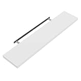 CASARIA Estantería para Pared Baldas Flotantes 90cm Fijación Invisible Repisa Multiusos Estante Madera