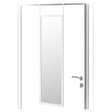 Espejo para Puerta Moderno, Color Blanco de PVC, para Dormitorio, sin Agujeros - Hogar y Más