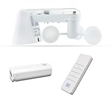 SCHARTEC Protector de viento para toldos, controlado por radio, con protector solar, uso universal para persianas, toldos y persianas, sensor de viento, sensor solar, ST701027