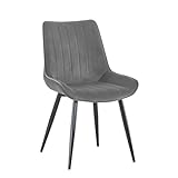 SHIITO Silla de Comedor en Color Gris Vega