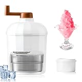 CIYIN Maquina de Granizados, Trituradora de Hielo Manual, Granizadora Maquina para Casa, Portátil, Sin BPA, para Bar, Cocina, Accesorios para Bebidas Heladas