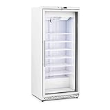 Royal Catering Congelador para Gastronomía RCLK-F590GB (Volumen: 580 L, Potencia: 492 W, Puerta de vidrio de doble pared, Temperatura entre -18 y -16 °C)