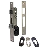 Amig - Cerradura de Embutir para Carpintería Metálica Mod. 740 | 20 mm | Cilindro Europerfil de Leva de 13,2 mm | Picaporte Reversible y Cierre Basculante | Acero Inoxidable