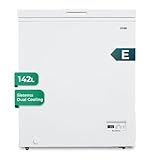 Svan Congelador horizontal Blanco SCH1501EDC. Capacidad 142 Litros, Dual Cooling, 1 Cesta, Bajo nivel Sonoro, Eficiencia Energética Clase E [Clase de eficiencia energética E]