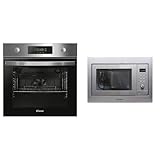 Candy FIDCP X625 L, Horno Multifunción, 70L, 1 Bandeja y 1 Rejilla, Ventilador Radial & Microondas Integrable con Grill, 20L, 1250W, 8 Funciones, Digital, 8 Programas, Plato 24,5CM