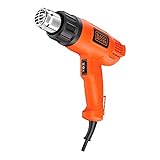 BLACK+DECKER KX1650-QS - Decapador Térmico 1.750W, Pistola de Aire caliente, Rango de Temperatura 400-600°C, Caudal Aire 570-740 l/min, Soporte Incluido