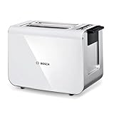 Bosch - Tostador Styline, 2 ranuras, Función descongelación, Blanco, TAT8611N