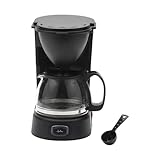 JATA JECA1750 - Cafetera de goteo de 2 a 8 tazas 650 W. Jarra de cristal de 750 ml con tapa. Sistema antigoteo. Filtro permanente. Desconexión automática. Ahorro energético