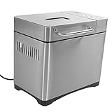 Panificadora, Panificadora Automática de 650 W, Panificadora Programable con sin Gluten, Amasadora, Mermelada, Yogur PROG, Dispensador Automático de Nueces, Sartén Antiadherente Y(Enchufe de la UE)