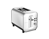Krups KH682D10 Krups KH682D10 Tostador de 2 ranuras acero inoxidable Excellence, ancho ajustable, 8 niveles de potencia, palanca elevadora del pan, función parada, descongelar, recalentar