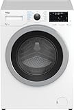 Beko HTV8736XS-IT - Lavadora a Vapor SteamCure 8 kg + 5 kg, 1400 rpm, ProSmart Inverter - Blanco, 60 x 59 x 84 cm