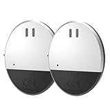 Defender - Juego de 2 alarmas de vibración ultra finas - Sensor de alarma de ventana, de de 130 DB - Normas reconocidas por la alarma de ventana, alarma de vibración ultra fina 1