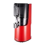 Hurom H200 Slow Juicer Cold Pressed Red Easy to Clean All in One Automatic Feeding