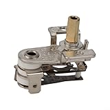 Interruptor controlador de temperatura, termostato de horno eléctrico, repuesto de piezas de reparación de horno, con ángulo de rotación de 180 grados, fácil de usar (16 A)