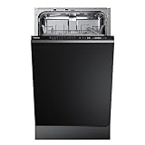 Teka DFI 44700 - Lavavajillas de 45 cm, 10 Cubiertos, 7 Programas de Lavado, Sistema SmartSensor, Programación Digital Diferida (1-24 horas), Color Negro