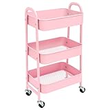 Estantería Metálica Modular de Almacenaje: Organización Versátil para Espacios Amplios y Compactos, 40 x 30 x 70cm - 10Kg por Balda (Rosa sin Asa)