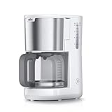 Braun PurShine KF1500WH, Cafetera de Filtro con Sistema OptiBrew, Función Anti Goteo, Apagado Automático de Seguridad, Capacidad para 10 Tazas de Aroma, 1000W, Blanco