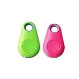 Portátil en Tiempo Real Mini Localizador de Rastreo GPS Dispositivo de Rastreo para Niños Coche Bicicleta Monedero Clave Mascota con Aplicación para iOS y Android (Green)
