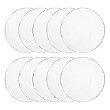 Gsrhzd Discos Acrílicos Transparentes, 10 Piezas 15CM Hoja De Acrílico Transparente, 2 MM de Espesor Placas Acrílicas Circulares, Para Pintura, Exhibición De Artesanías De Bricolaje, etc.