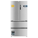 Cecotec Frigorífico Puerta Francesa Inox de 510 L Bolero CoolMarket FD 510 Inox E. 183 cm de Alto, 84 cm de Ancho, Motor Inverter Plus, Fast Cooling y Fast Freezing, MultiAirFlow, Total NoFrost