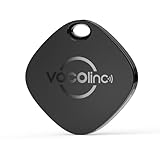 VOCOlinc Air Tag Smart Tracker, Buscador de Objetos Bluetooth, Compatible con Buscar (sólo iOS, NO Funciona con Android), Localizador para Llaves, Carteras,Bolsos, Equipaje, Mochila, Negro, Pack de 1