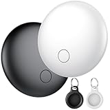 Smart AirTag Juego de 2 Piezas, el localizador de Llaves Funciona con la aplicación Find Me (sólo iOS), rastreador Bluetooth pitido fuertelocalizador, Air Tag IP67 Resistente