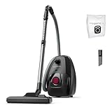 Rowenta Green Force Max - Aspiradora con bolsa, motor bajo consumo máx 900W, filtro HEPA, radio acción de 12m, cambio de bolsa higiénico, compacta, fabricada 70% material reciclado, compacto, RO4933