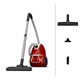 Rowenta Compact Power Parquet - Aspiradora con Bolsa, Motor de bajo Consumo 900 W, filtración Avanzada de 3 Niveles, Bolsa Hygiene+ de 3 L, diseño Compacto, Cepillo para parqué, Rojo (Reacondicionado)