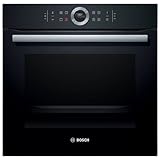 Bosch - Horno Multifunción Pirolítico, 60 cm, Serie 8, Calentamiento 4D, AutoPilot, Negro, HBG675BB1