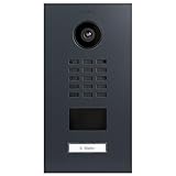 DoorBird D2101V-RAL7016 V2 D2101V Timbre de Puerta con Video IP con Lector de Insignias RFID, Antracita, Gris Oscuro, VISIOPHONE Sans Support