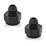 JNNJ 2 Piezas Reductores De Aluminium Macho/Hembra, Adaptador Reductor De Tubería, Reductor Hembra a Macho, Pezón Reducido Macho/Hembra Para Atornillar, Reductor Adaptador Accesorio(AN10-AN8)