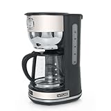 Muse MS220SC. Cafetera con indicación del nivel de agua. Soporte de filtro desmontable para una fácil limpieza. Antigoteo