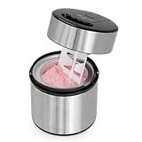 ProfiCook® heladora y yogurtera | helado en 20 minutos | para hasta 1800ml de helado | heladora suave para uso doméstico | con temporizador | heladora para helado, yogur helado y sorbete | PC-ICM 1140