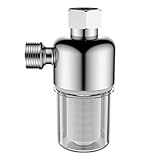 Prefiltro para calentador de agua caliente – Filtro de ducha para calentadores de agua | Filtro de calentador de agua multiusos de acero inoxidable sin fugas para grifos de fregadero de cocina
